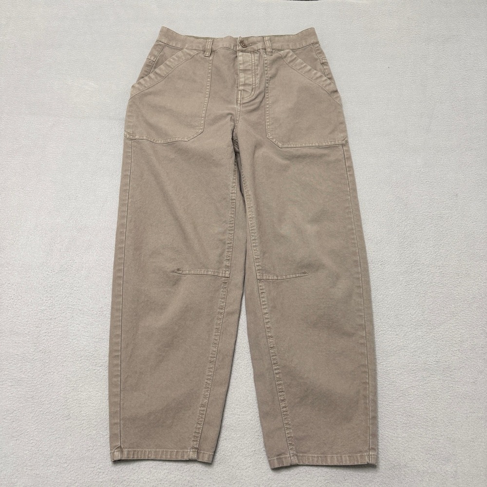 prAna Pants Womens 6 Brown Rock Ridge Melrose Barrel Leg Organic Casual